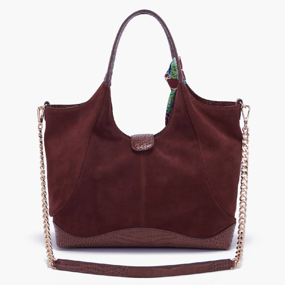 La Carrie BORSA SHOPPING TEMPEST BROWN Italia