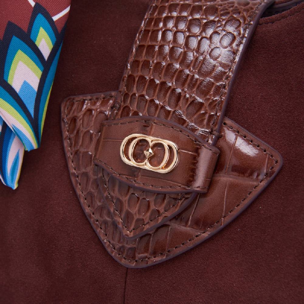 La Carrie BORSA SHOPPING TEMPEST BROWN Italia