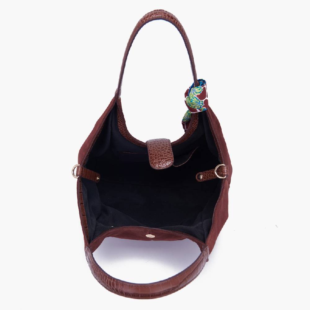 La Carrie BORSA SHOPPING TEMPEST BROWN Italia