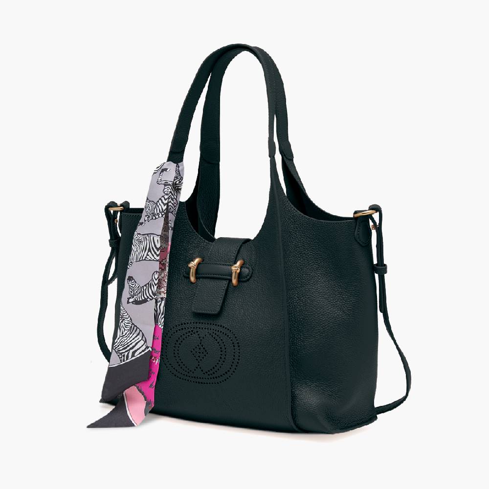 La Carrie BORSA SHOPPING DRILLED NERA 2025