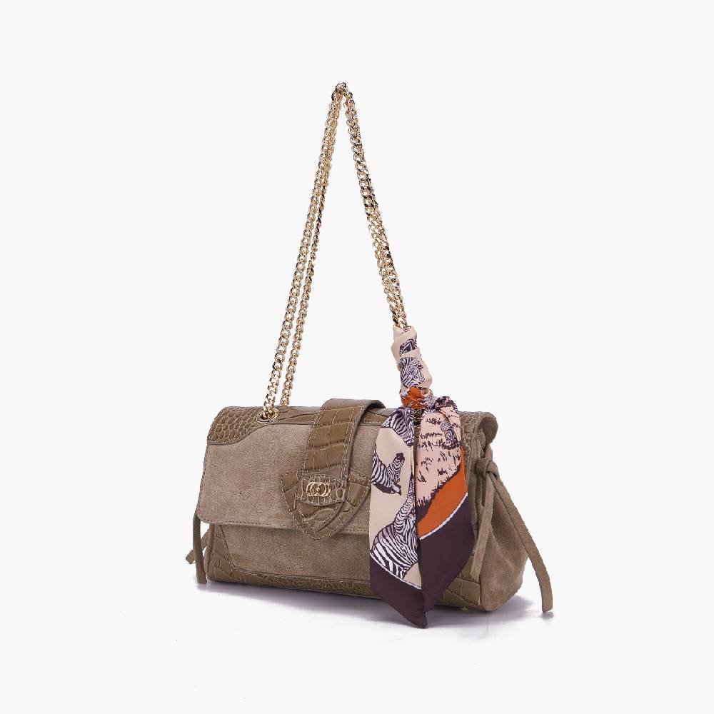 La Carrie BORSA A SPALLA TEMPEST TAUPE Promozione