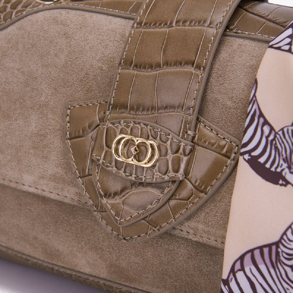 La Carrie BORSA A SPALLA TEMPEST TAUPE Promozione