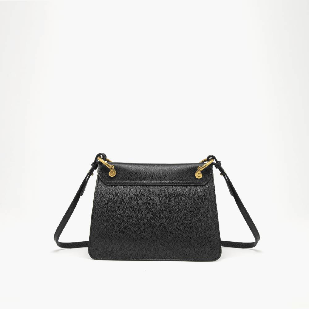 La Carrie BORSA A SPALLA DRILLED NERA Pezzi Unici