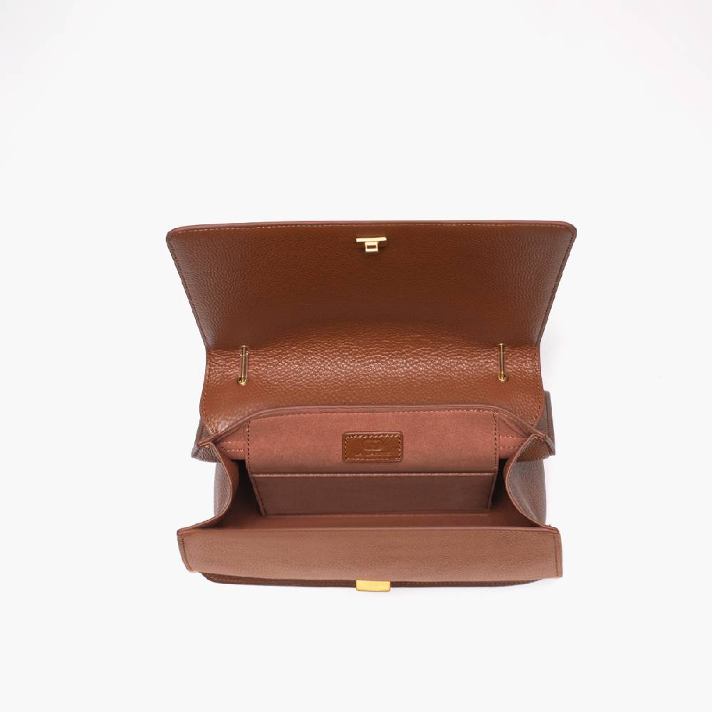 La Carrie BORSA A SPALLA DRILLED CUOIO Soddisfazione Garantita