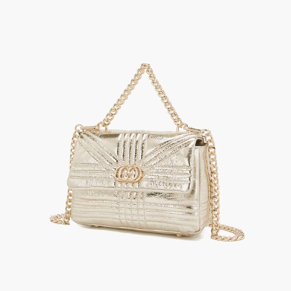 La Carrie BORSA A MANO SHINY GOLD Acquista Ora