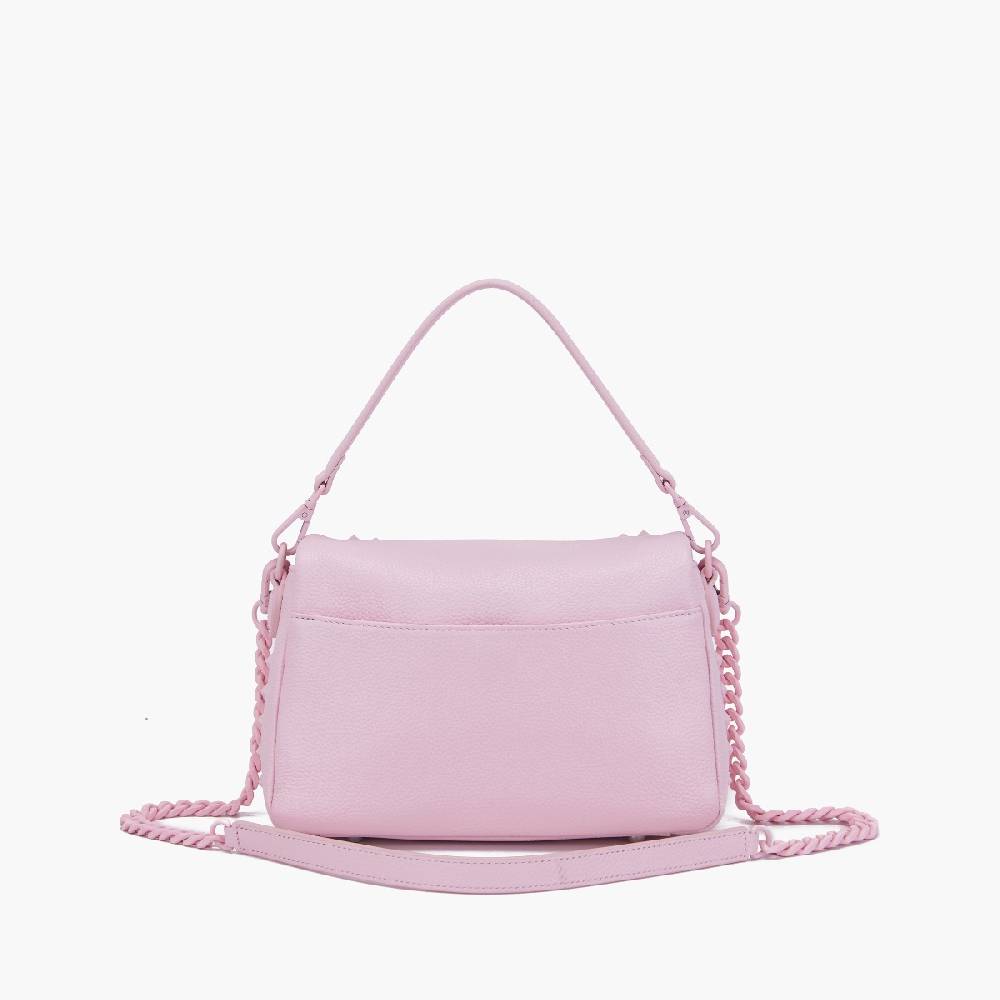 La Carrie PINK HAND BAG IN TUMBLED LEATHER Sottocosto
