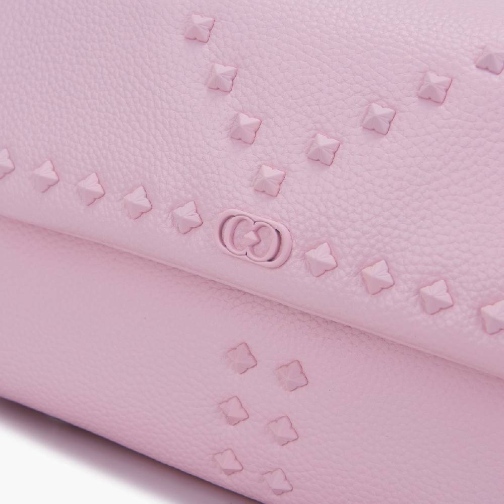 La Carrie PINK HAND BAG IN TUMBLED LEATHER Sottocosto
