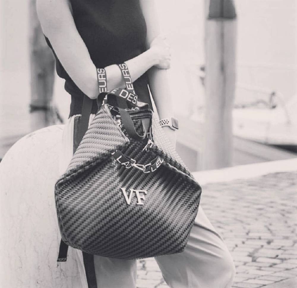 L.Pucci Anita Intrecciato Nero Moda