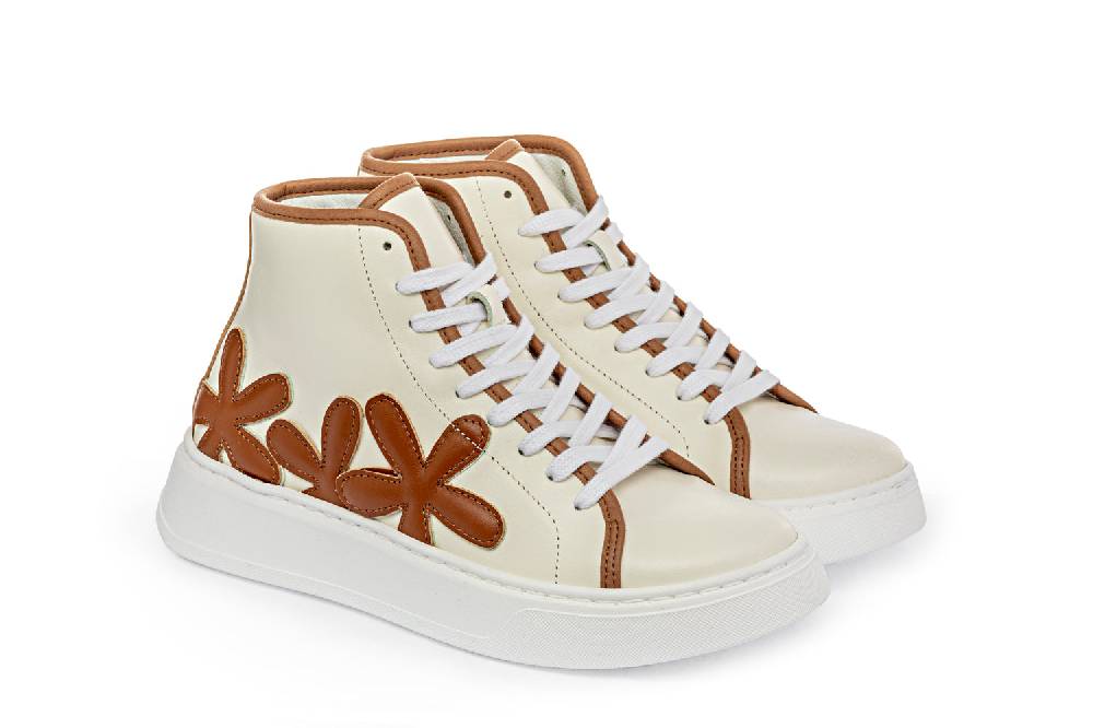 L.Pucci Basket P91213P Ecru-Camel Offerte