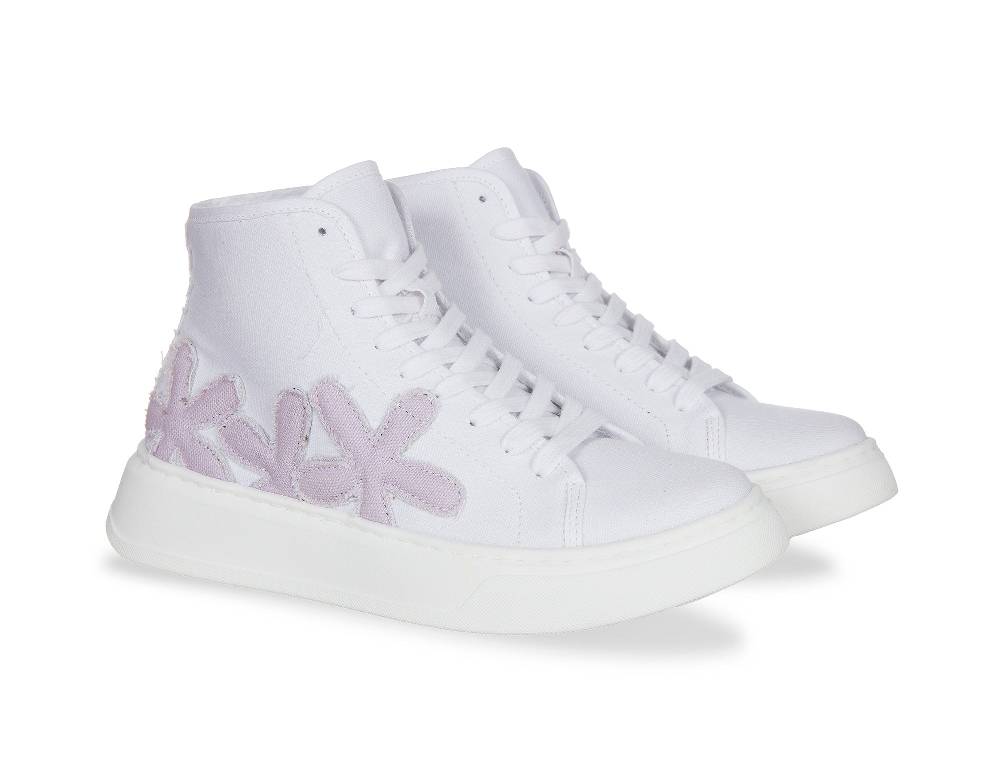 L.Pucci Basket P91223C White-Lilac Vendite Flash