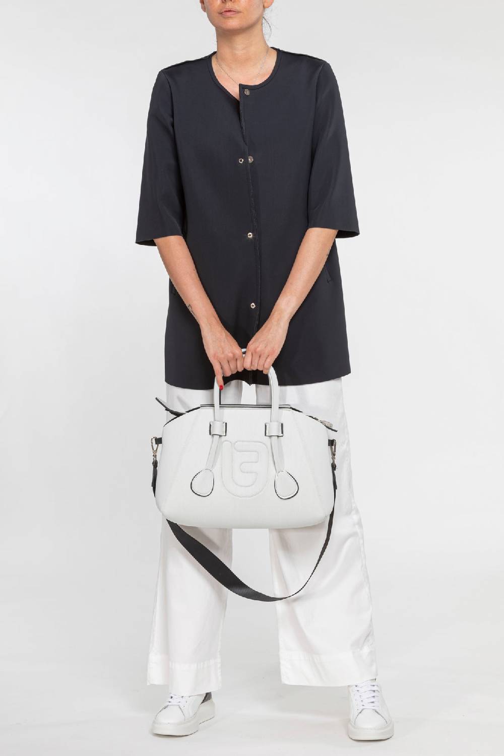 L.Pucci Paloma Tekno Fabric Black - Black Italia