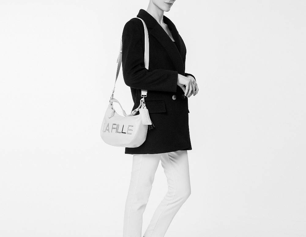 L.Pucci Rachel Metal Logo Line Black Negozi Online