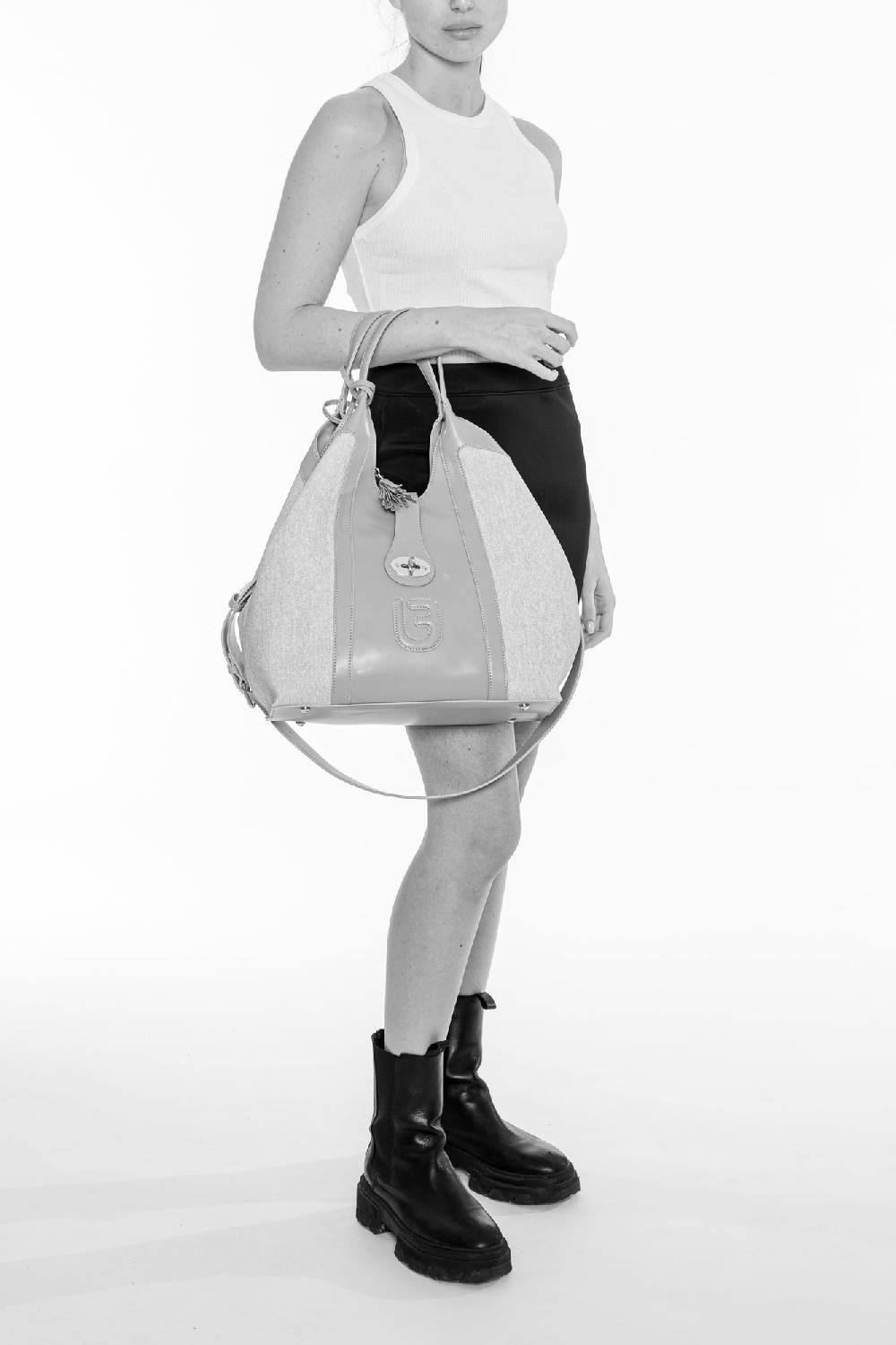 L.Pucci Carey Denim Lux Beige Vendita Calda