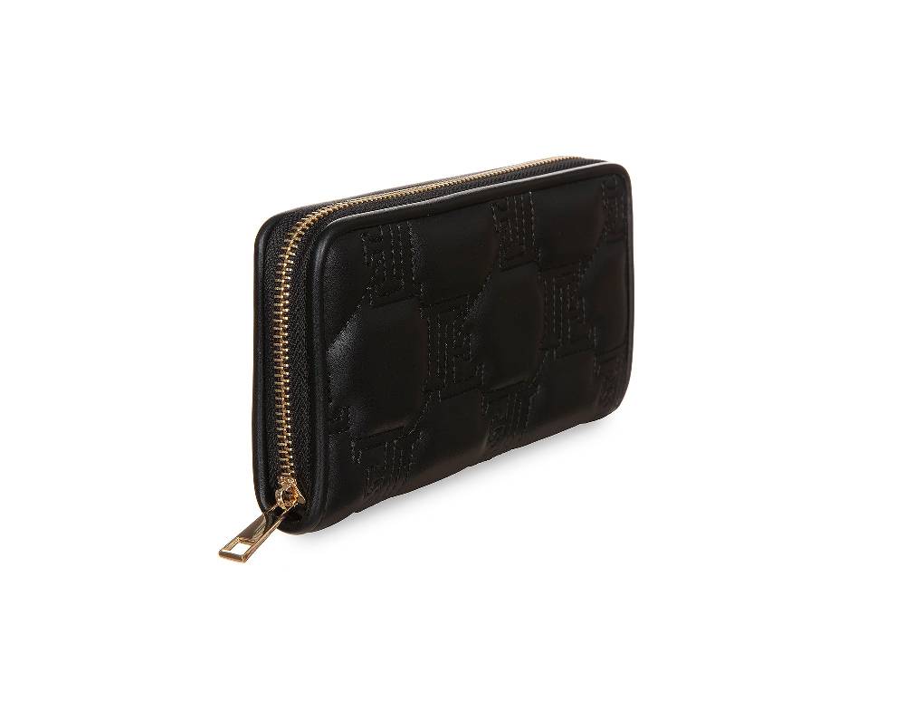 L.Pucci Placida Logo Black Wallet Presa