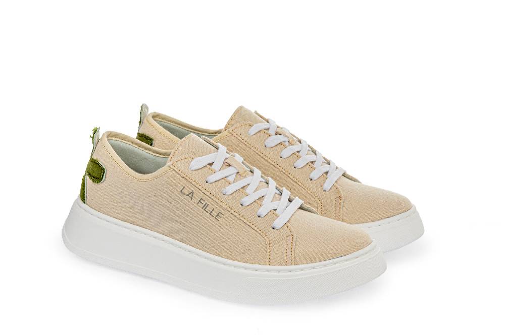 L.Pucci Sneakers P91222C Ecru-Green 2025