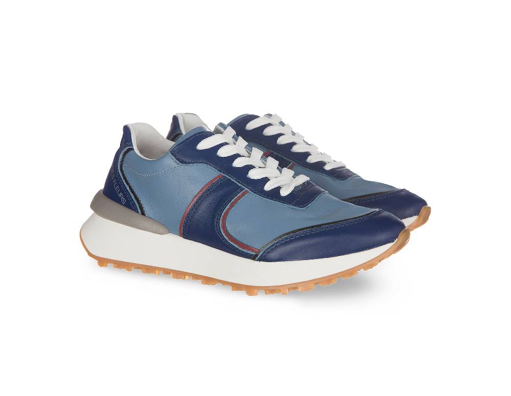 L.Pucci Missouri Blue Leather Sottocosto