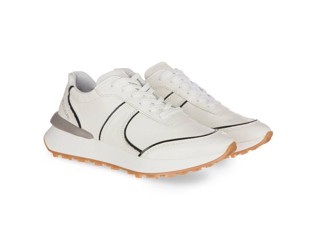L.Pucci Missouri Leather White-Black Convenienza