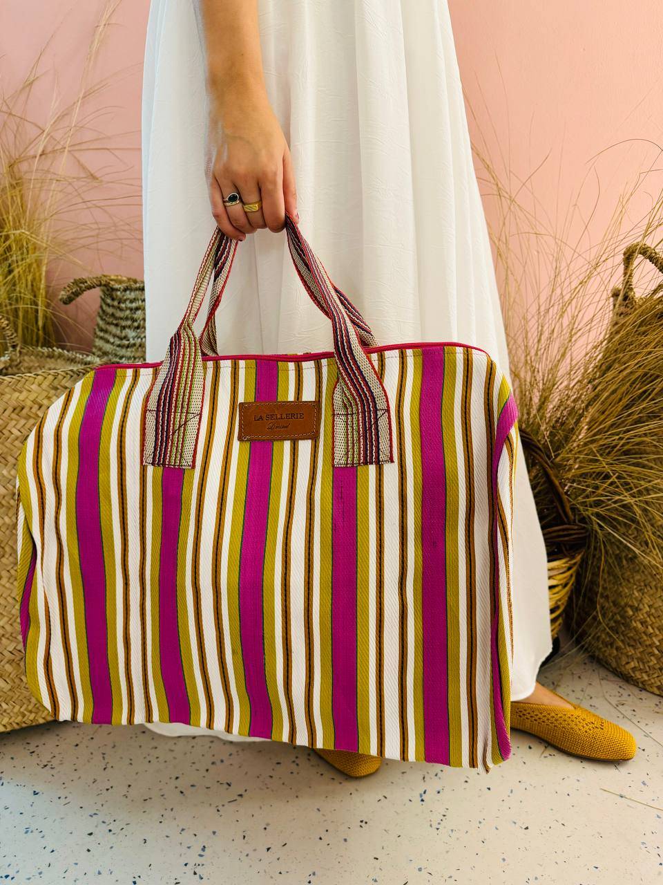 La Sellerie borsone TULUM fucsia 2025