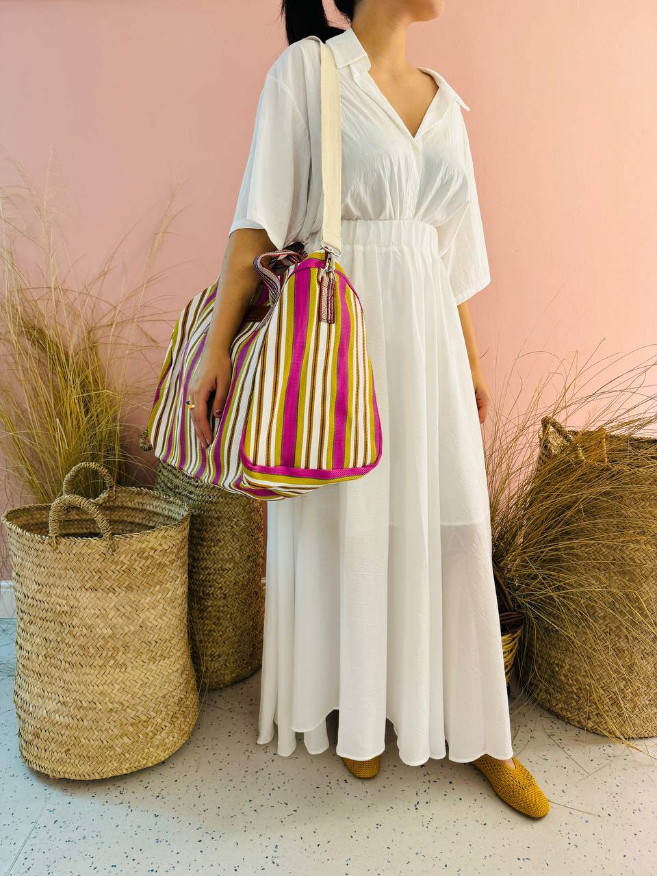 La Sellerie borsone TULUM fucsia 2025