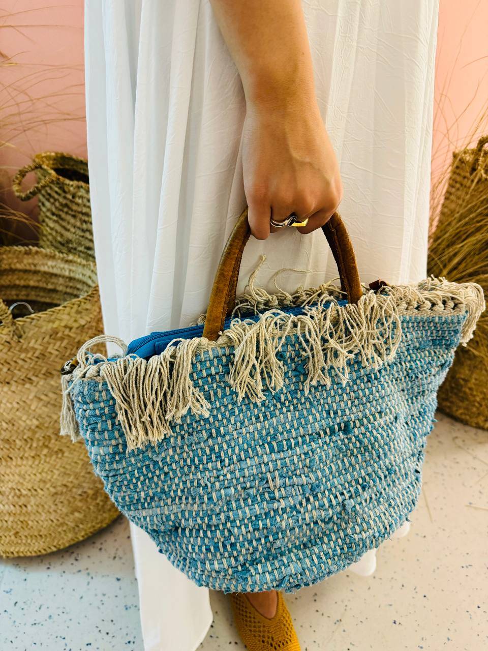 La Sellerie MASSERIA bag celeste Vendita