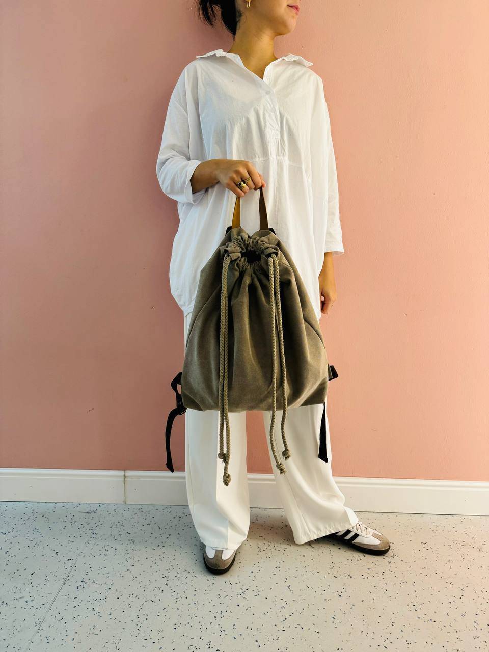 La Sellerie COUNTRY backpack beige Acquista Ora