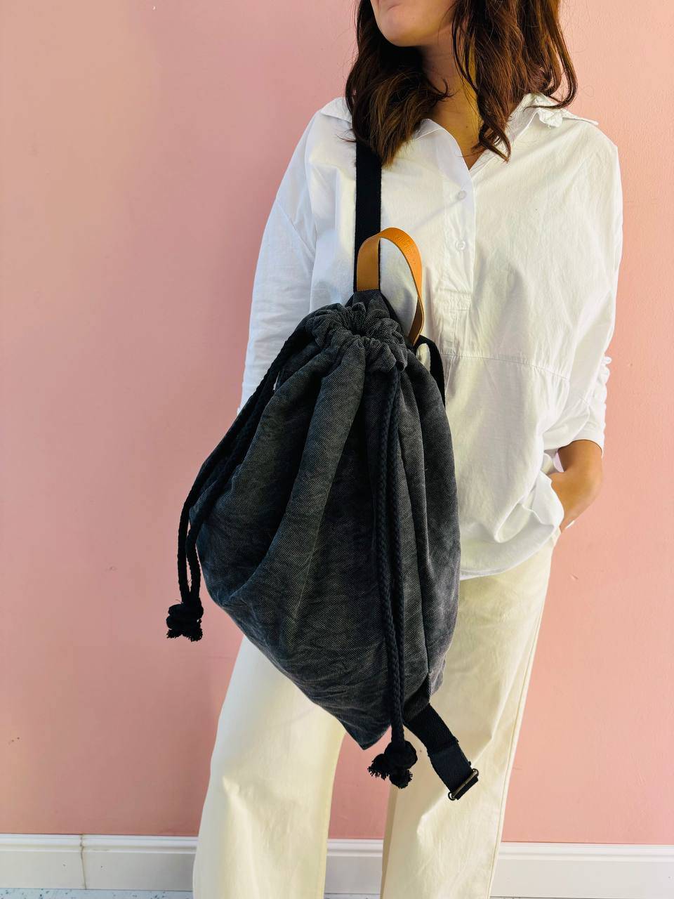 La Sellerie COUNTRY backpack grey Promozione Limitata