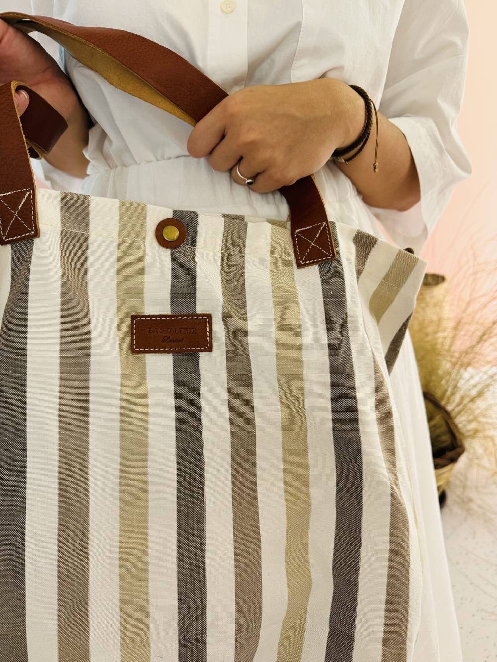 La Sellerie POP BAG Marina beige Online