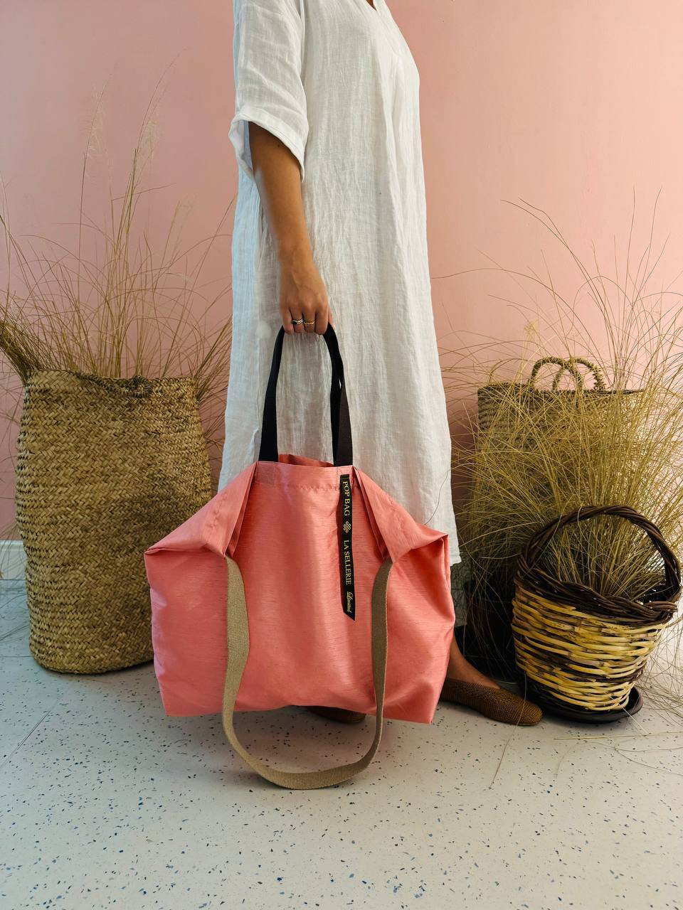 La Sellerie POP BAG Shantung rosa I Più Venduti