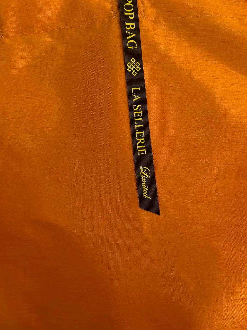 La Sellerie POP BAG Shantung arancio Moda