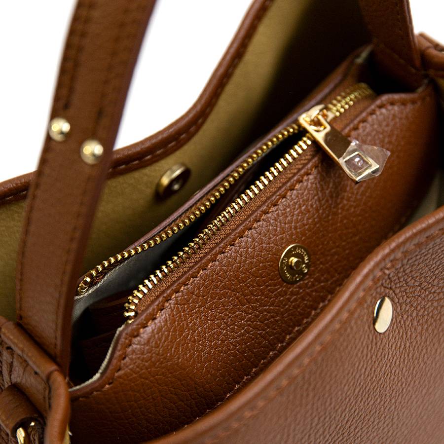 ﻿Laura Di Maggio CIPRO – Borsa in pelle cuoio Saldi Di Fabbrica