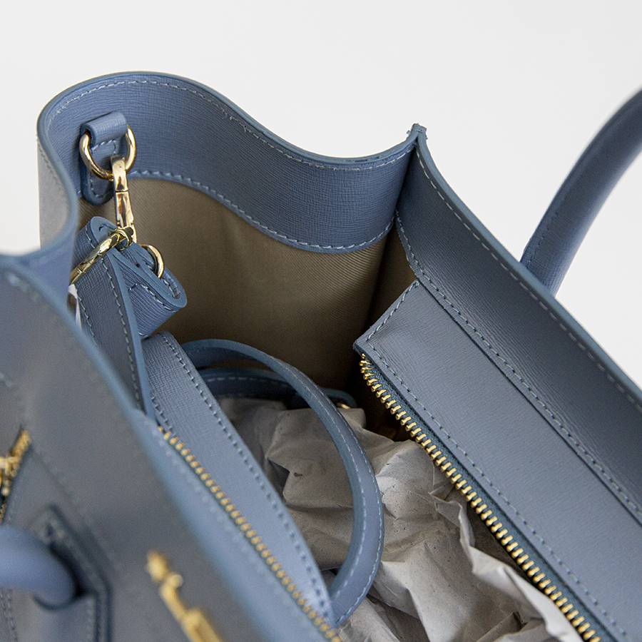 Laura Di Maggio ALIA – Borsa a trapezio in pelle saffiano avio Italia