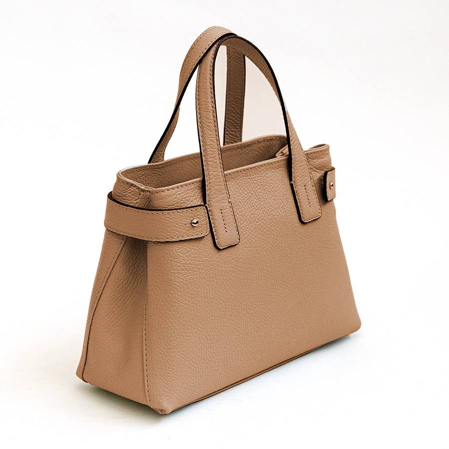 Laura Di Maggio BERRY – Bauletto in pelle cuoio chiaro 2025