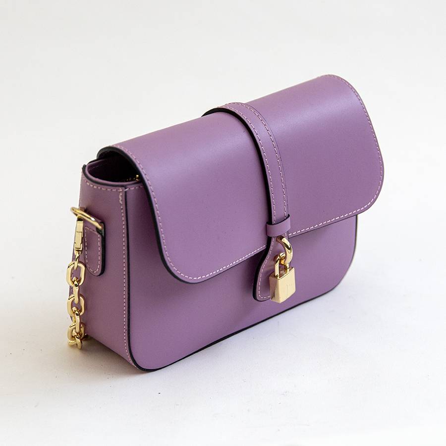 Laura Di Maggio DEA – Postina in pelle elegant lilla Spedizione Gratuita