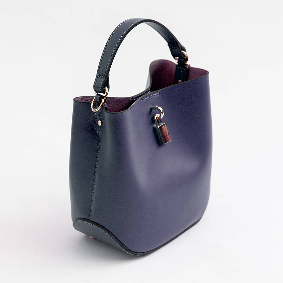 Laura Di Maggio WAVE – Borsa in pelle elegant blu notte Pezzi Unici