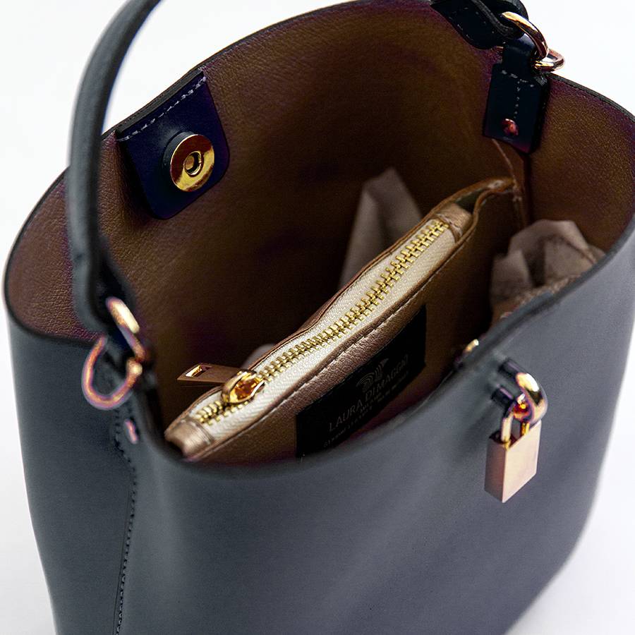 Laura Di Maggio WAVE – Borsa in pelle elegant blu notte Pezzi Unici