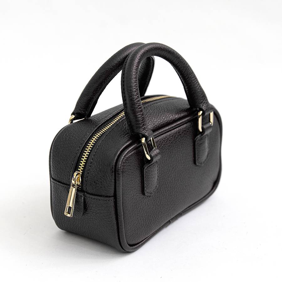 Laura Di Maggio NENA – Miny bauletto in pelle nero Shopping Online