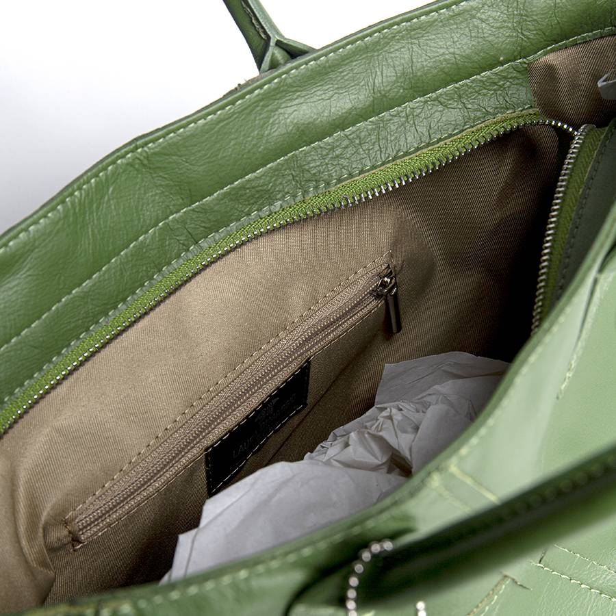 Laura Di Maggio UMA – Tote bag in pelle nappa verde aloe Convenienza