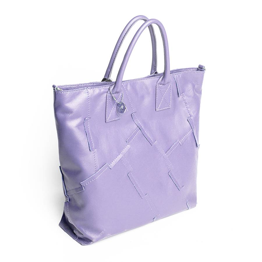 Laura Di Maggio UMA – Tote bag in pelle nappa lavanda Novità