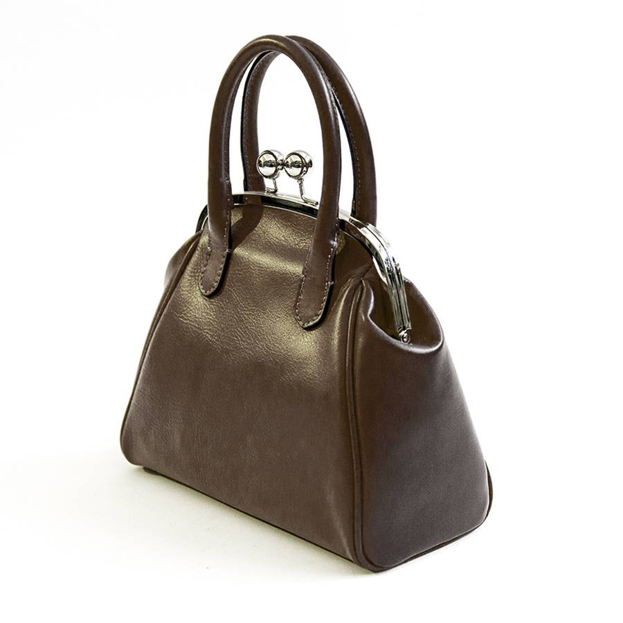 Laura Di Maggio NONNA – Borsa a clutch in nappa testa di moro I Più Venduti