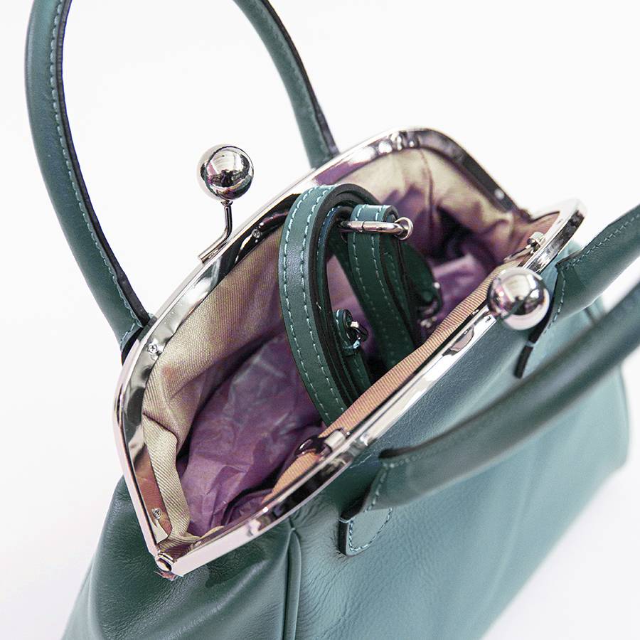 Laura Di Maggio NONNA – Borsa a clutch in nappa avio Vendite Flash