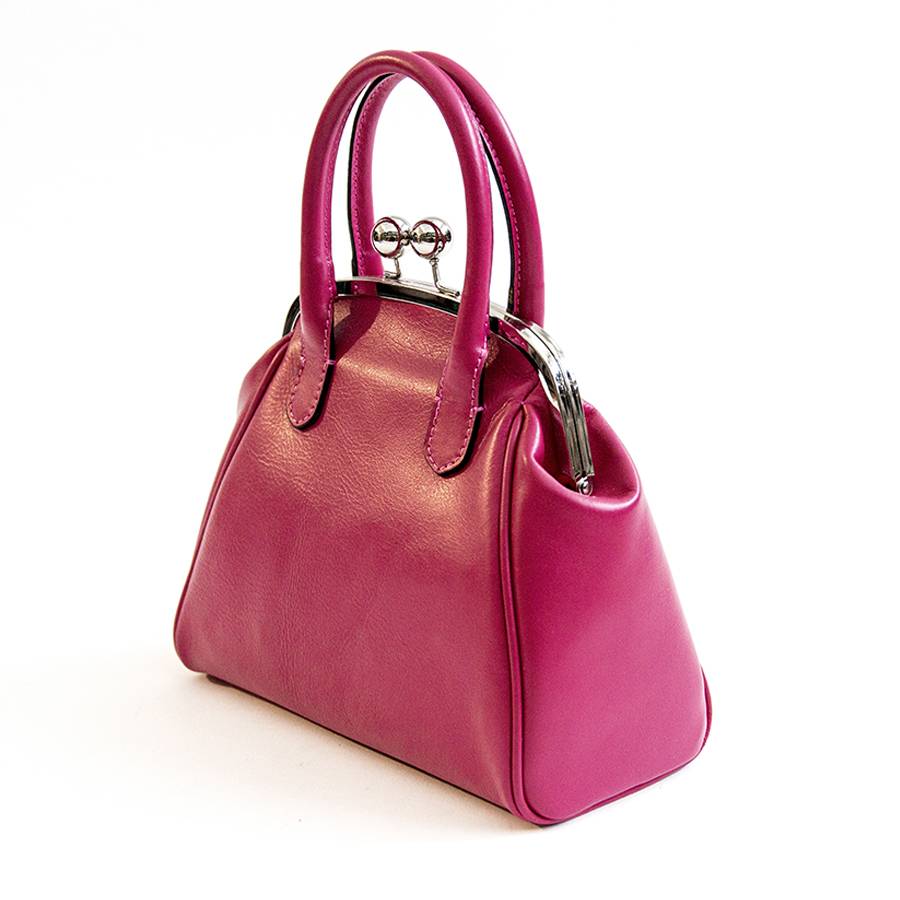 Laura Di Maggio NONNA – Borsa a clutch in nappa fuxia In Saldo