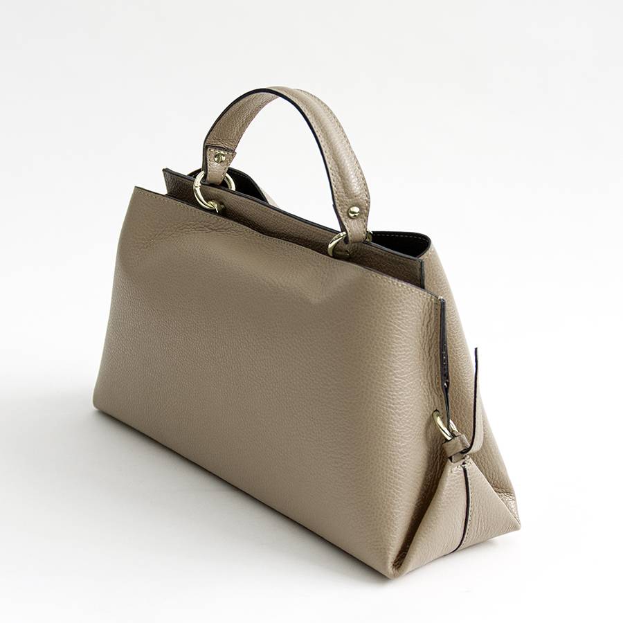 Laura Di Maggio ALEXA – borsa strutturata in pelle dollaro taupe 2025