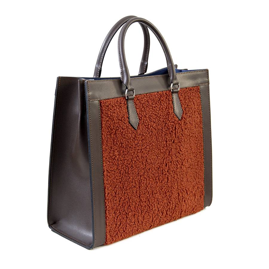 Laura Di Maggio WINNIE – borsa in pelle e tessuto testa di moro Shopping Online