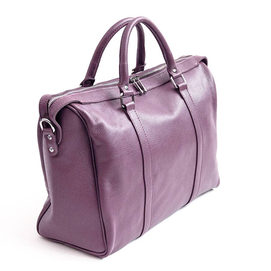 Laura Di Maggio TRAVEL – Borsone in pelle malva Economico