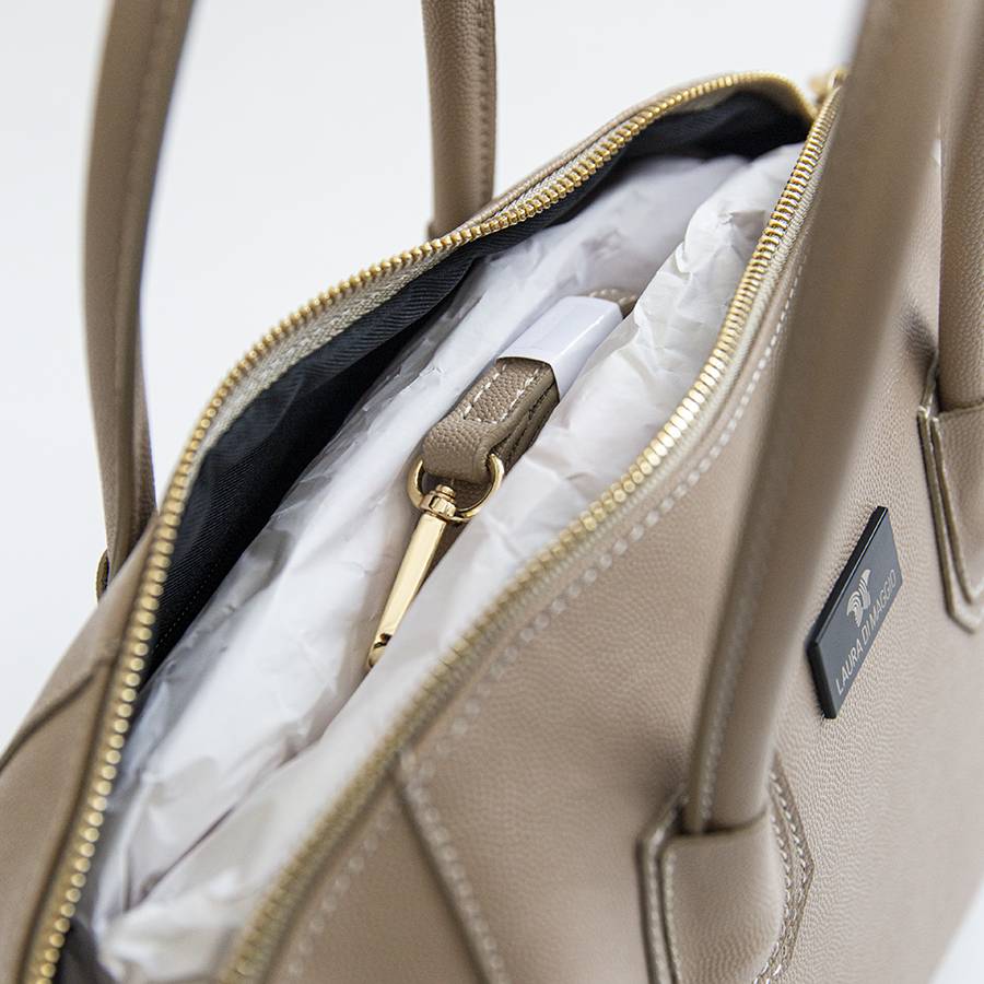Laura Di Maggio ZAIRA – bauletto in palmellato beige Saldi