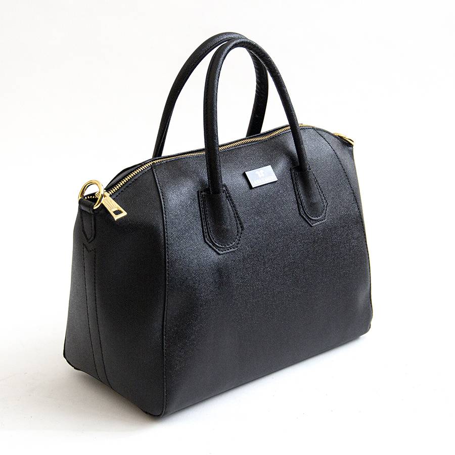 Laura Di Maggio ZAIRA BIG – baulettone in palmellato nero Offerte