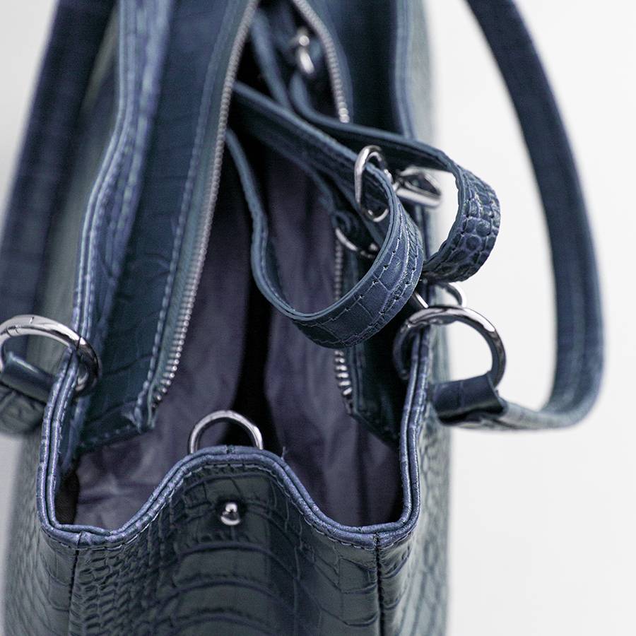 Laura Di Maggio MISTY – bauletto in pelle stampa cocco avio Nuovo