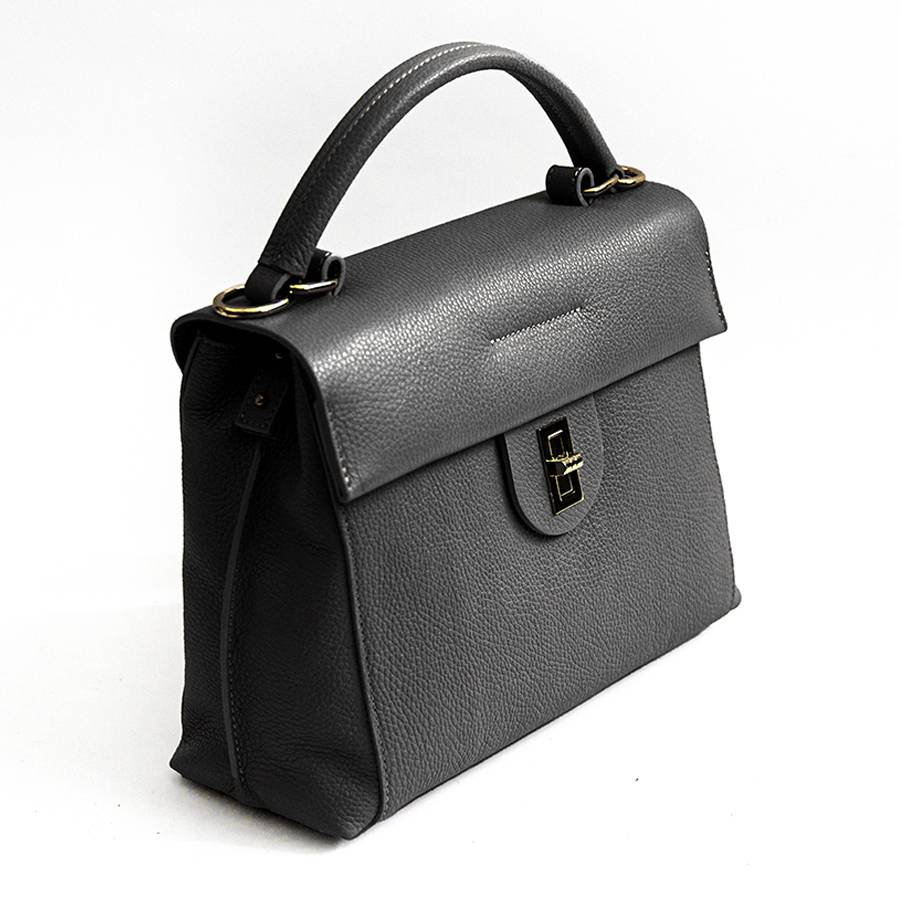 Laura Di Maggio ZELDA – borsa in pelle dollaro nera Vendita