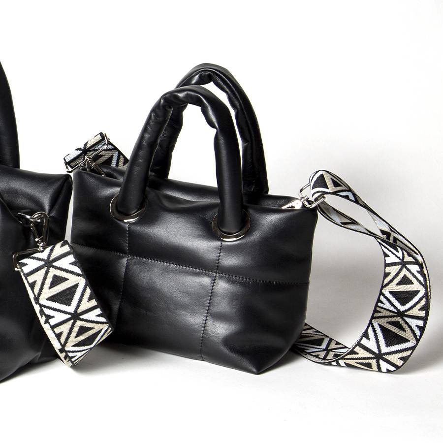 Laura Di Maggio GIOY – Tote bag in nappa trapuntata nera Promozione