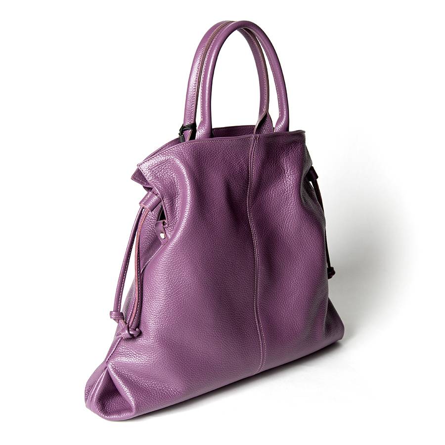 Laura Di Maggio GLORIA – borsa a sacco in pelle malva Promozione Limitata